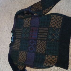patch work sweater